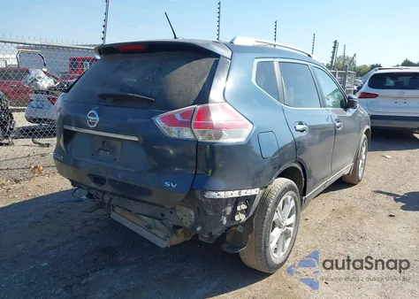 2016 Nissan Rogue Sv z USA, uszkodzony, nr VIN KNMAT2MTXGP606855